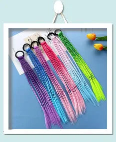2PCS Cute Princess Five Star Color Double Head Headwear Kids Elastic Hair Bands Children Ropes Girls Accessories Baby Headdress