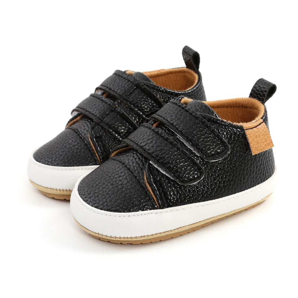 Newborn Baby Non-slip Toddler Shoes Boys Girls Baby Casual Foreign Fashion Baby Shoes Rubber Soft Bottom Shallow Baby Shoes