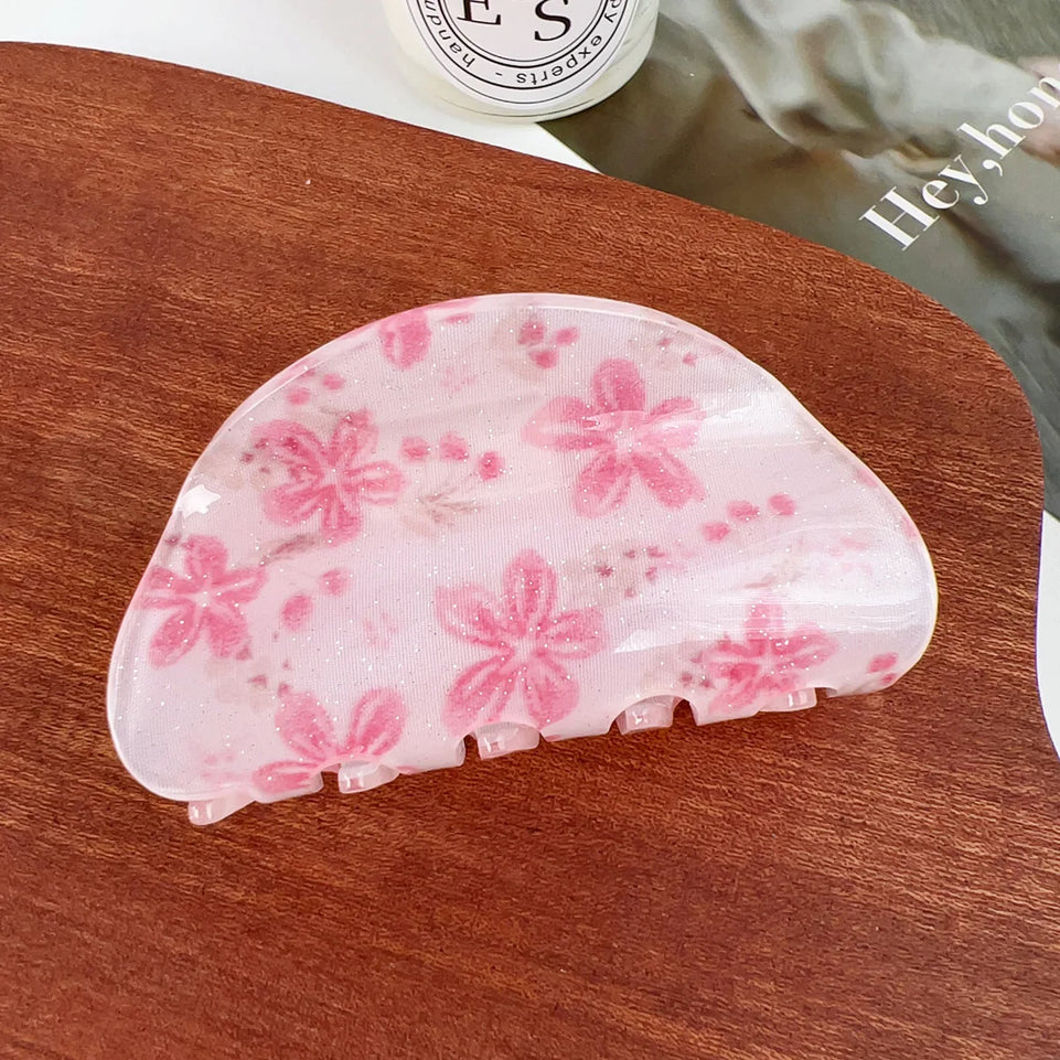 Artistic hair claw clip Flowers hair claws Floral hair claw Sweet hair clip claw Hair clips for girls Accessories for women