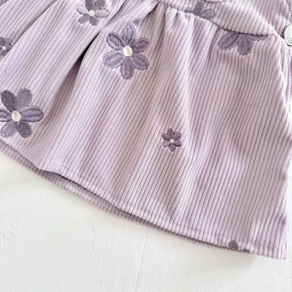Ins Baby Clothes Girls Denim Dresses Flowers Embroidery Strap Skirt Infant Kids' Dresses One-piece Overall 2 Years Girl Clothes