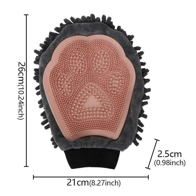 1PC Dog Grooming Brushes Shedding Comb Gloves Double-Sided Cleaning Massage Glove Dog Hair Removal Glove Dog Hair Removes Glove