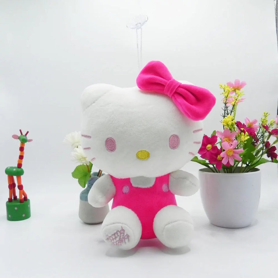 20cm Hello Kitty Plush Toys Cute Sanrio Movie KT Cat peluche Dolls Soft Stuffed kawaii Hello Kitty Toy Baby Christmas Gift