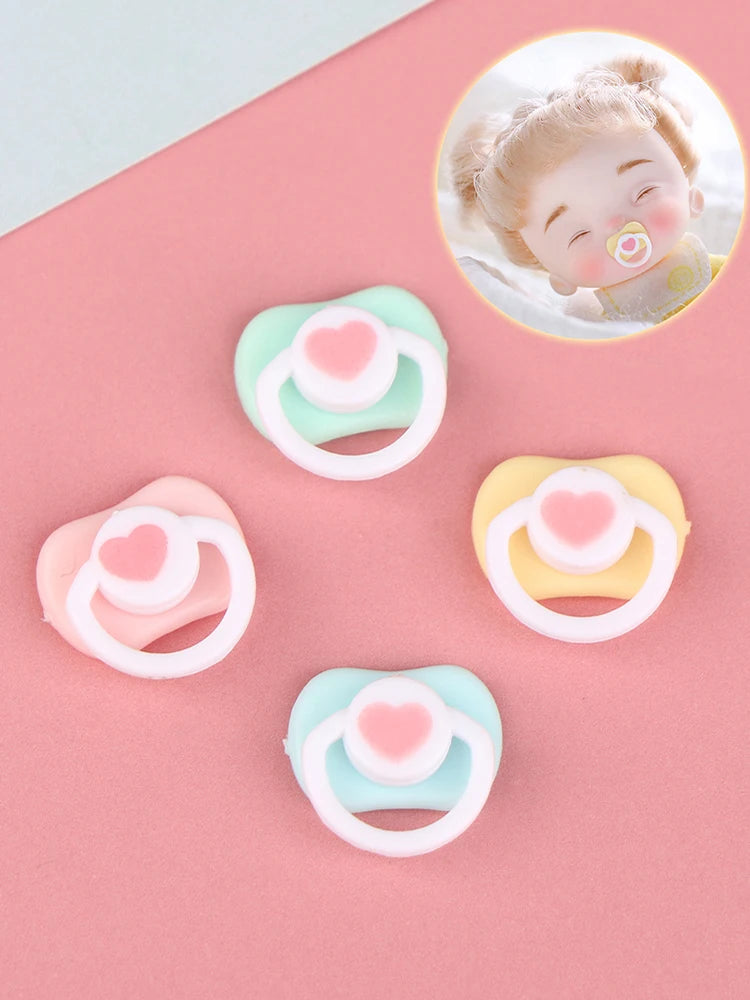 Lovely Mini Doll Pacifier Play House Supplies Dummy Nipples For OB11 BJD Doll Baby Dolls Kids Toy Baby Pacifier Accessories