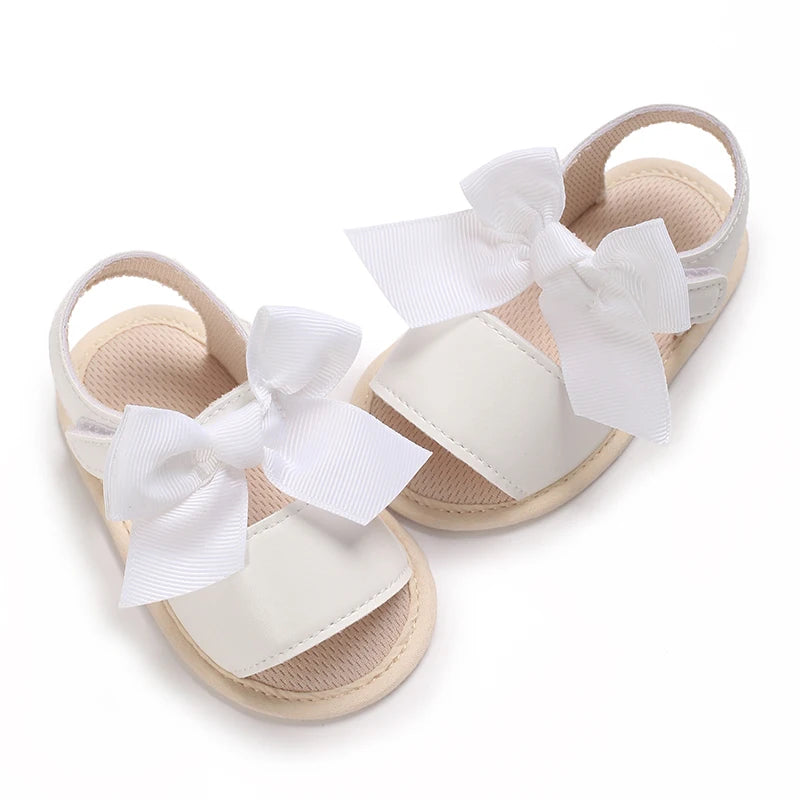 3-Color Girls Prewalker Baby Shoes Summer 0-18 Months Baby Shoes Soft Soles Breathable Sandal Toddlers