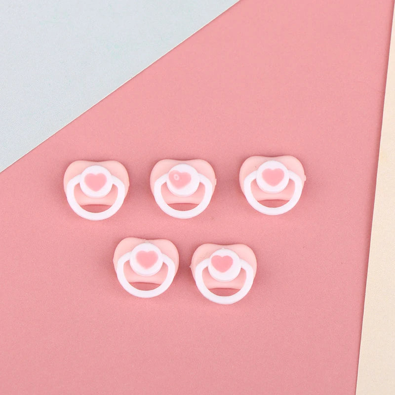 Lovely Mini Doll Pacifier Play House Supplies Dummy Nipples For OB11 BJD Doll Baby Dolls Kids Toy Baby Pacifier Accessories