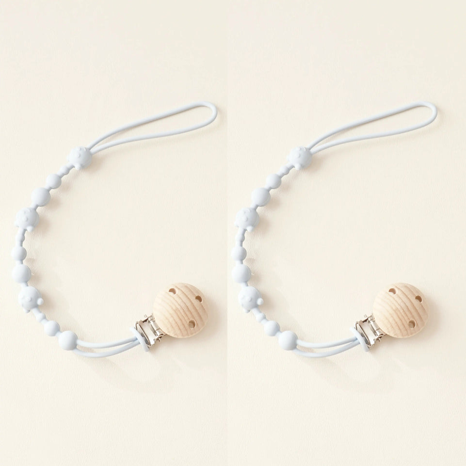 1/4PCS New Baby Gift Teether Chain BPA Free Silicone Baby Pacifier Clip Portable Nipple Holder Teether Toys Baby Accessories