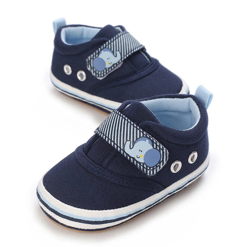 Newborn Baby Shoes Boys' Baby Casual Soft Sole Non slip PU Leather First Walking Shoe Crawling Baby Shoes 0-18 Months