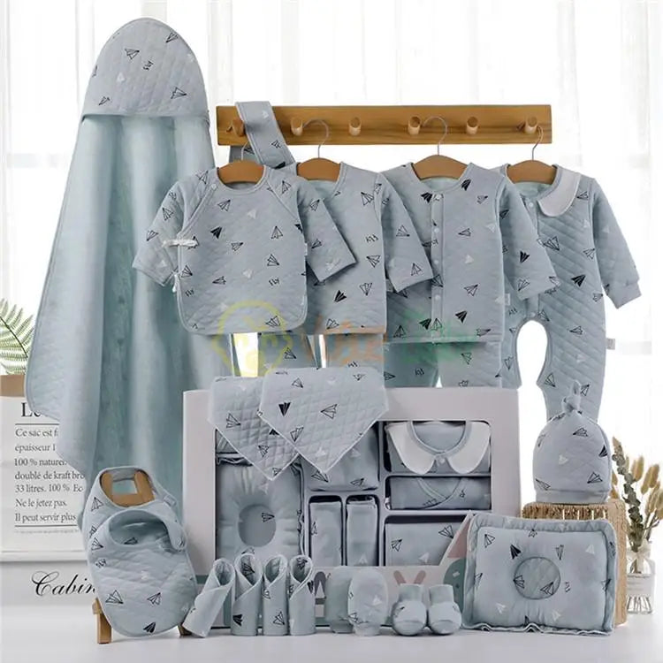 18/22 Pieces Newborn Clothes Baby Gift Pure Cotton Baby Set 0-6 Months Autumn And Winter Kids Clothes Suit Unisex Without Box