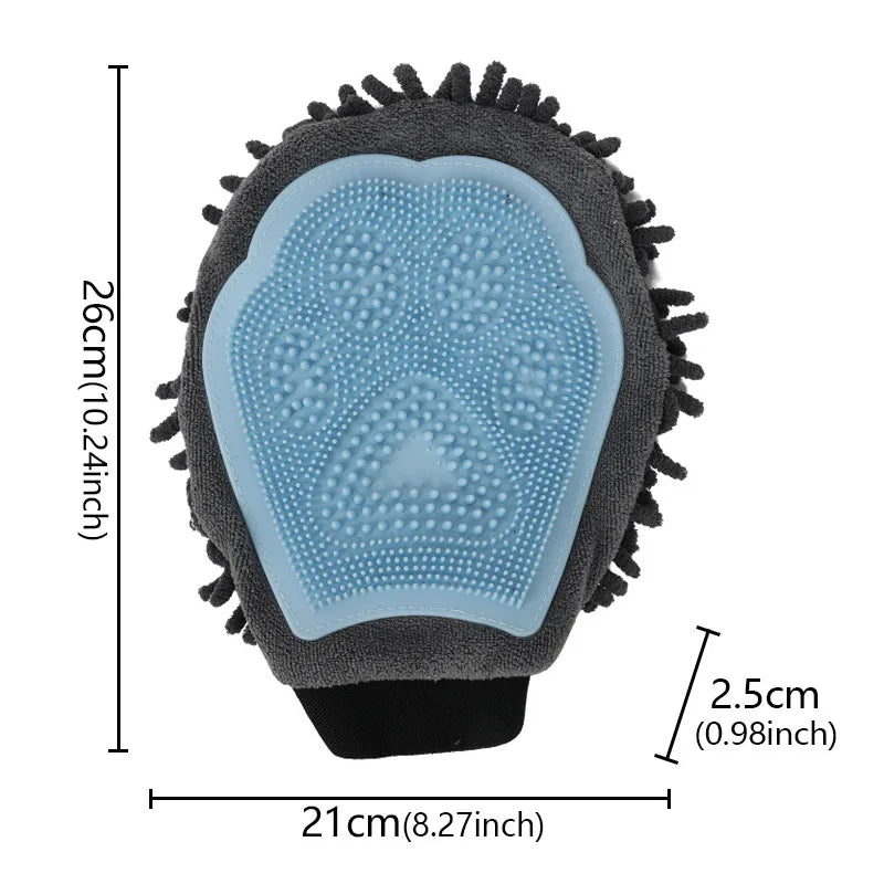 1PC Dog Grooming Brushes Shedding Comb Gloves Double-Sided Cleaning Massage Glove Dog Hair Removal Glove Dog Hair Removes Glove