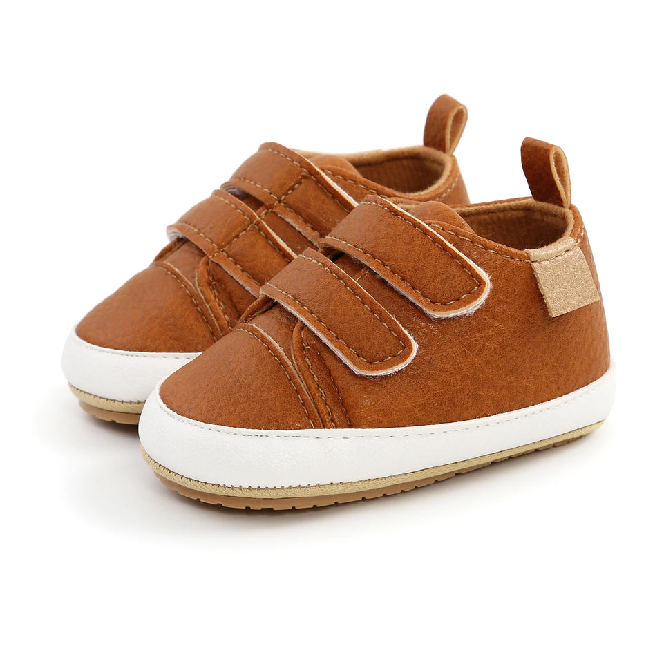 Newborn Baby Non-slip Toddler Shoes Boys Girls Baby Casual Foreign Fashion Baby Shoes Rubber Soft Bottom Shallow Baby Shoes