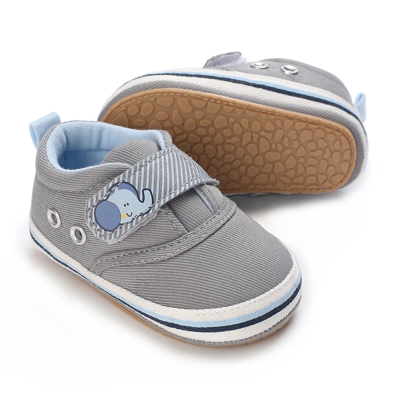 Newborn Baby Shoes Boys' Baby Casual Soft Sole Non slip PU Leather First Walking Shoe Crawling Baby Shoes 0-18 Months