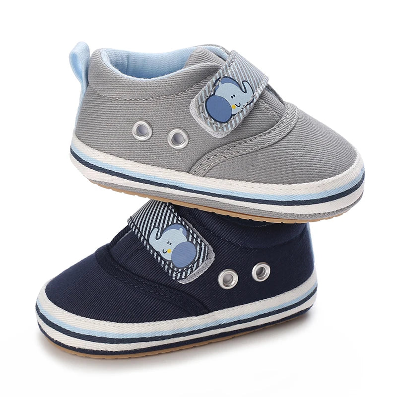 Newborn Baby Shoes Boys' Baby Casual Soft Sole Non slip PU Leather First Walking Shoe Crawling Baby Shoes 0-18 Months