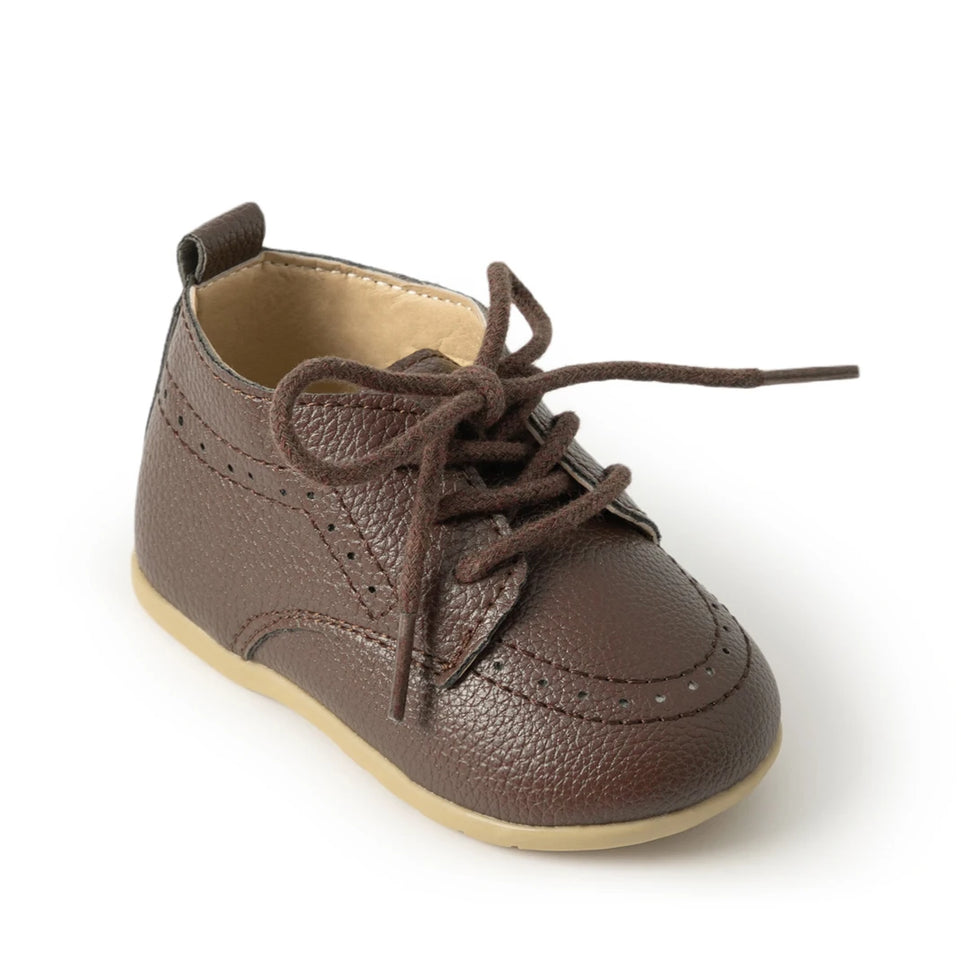 Classic Lace-up Baby Shoes Spring Boy and Girl British Style Baby Shoes Multi-color Baby Rubber Soles Non-slip Walking Shoes