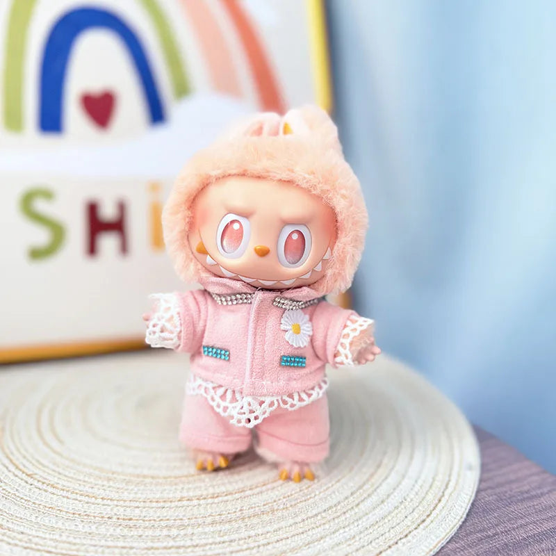 Labubu I II Clothes Pendant Labubu Sitting Baby Clothes Fashion Suit Cute Accessories