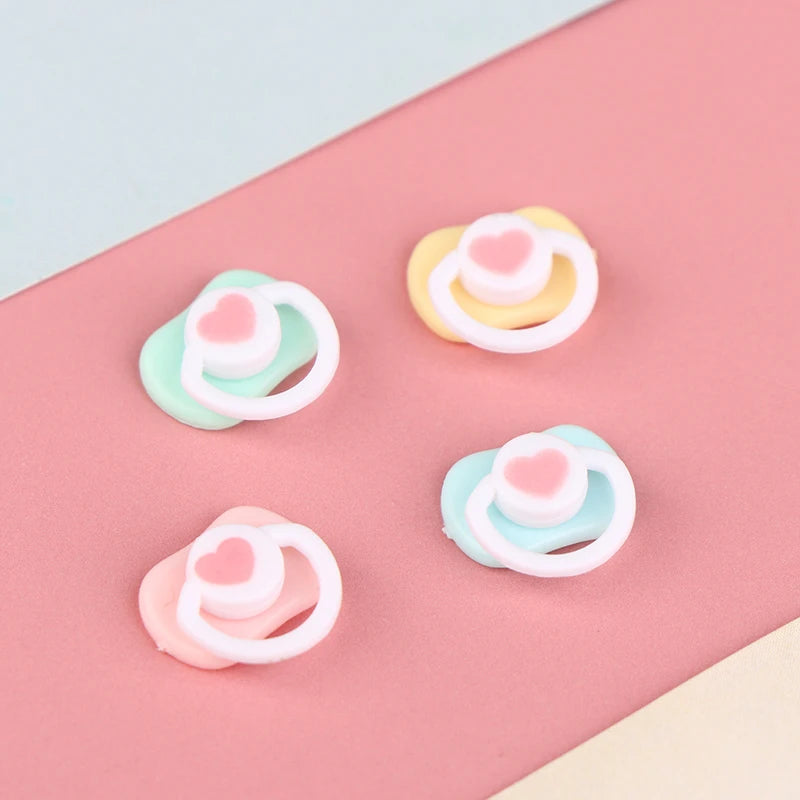 Lovely Mini Doll Pacifier Play House Supplies Dummy Nipples For OB11 BJD Doll Baby Dolls Kids Toy Baby Pacifier Accessories