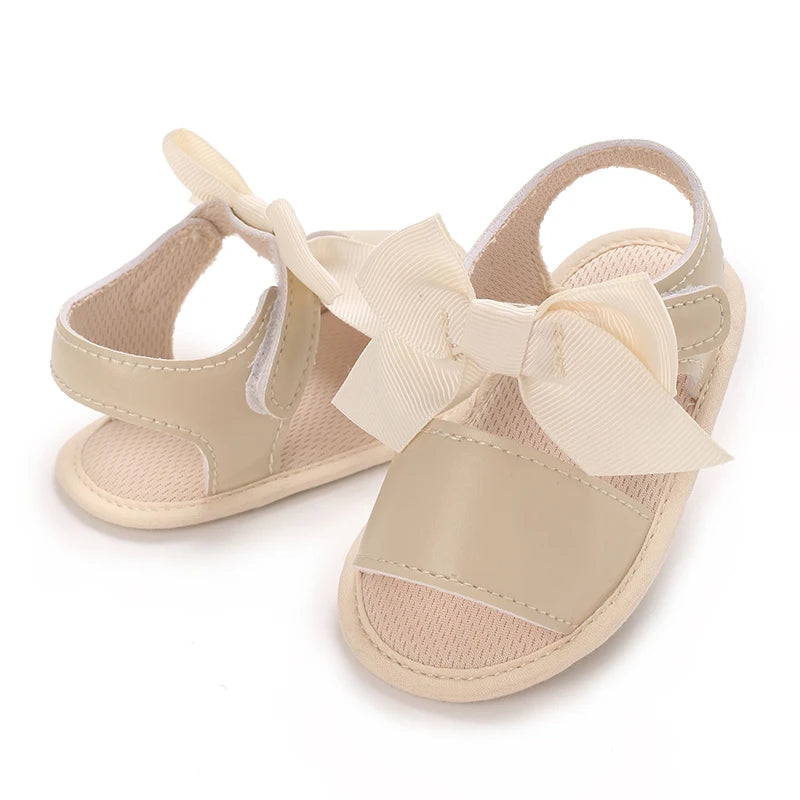 3-Color Girls Prewalker Baby Shoes Summer 0-18 Months Baby Shoes Soft Soles Breathable Sandal Toddlers