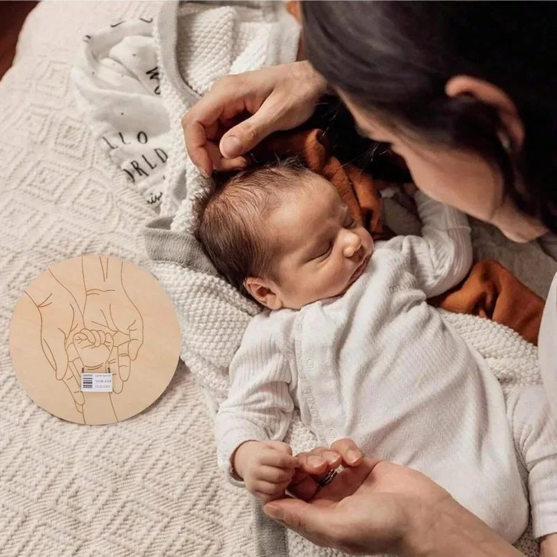 Newborn Engraved Keepsake Holder Photography Accessories Personalized Name Baby Gift Memorial Day Gift 