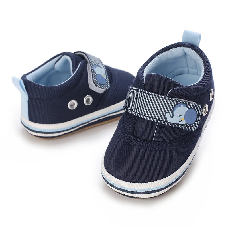 Newborn Baby Shoes Boys' Baby Casual Soft Sole Non slip PU Leather First Walking Shoe Crawling Baby Shoes 0-18 Months