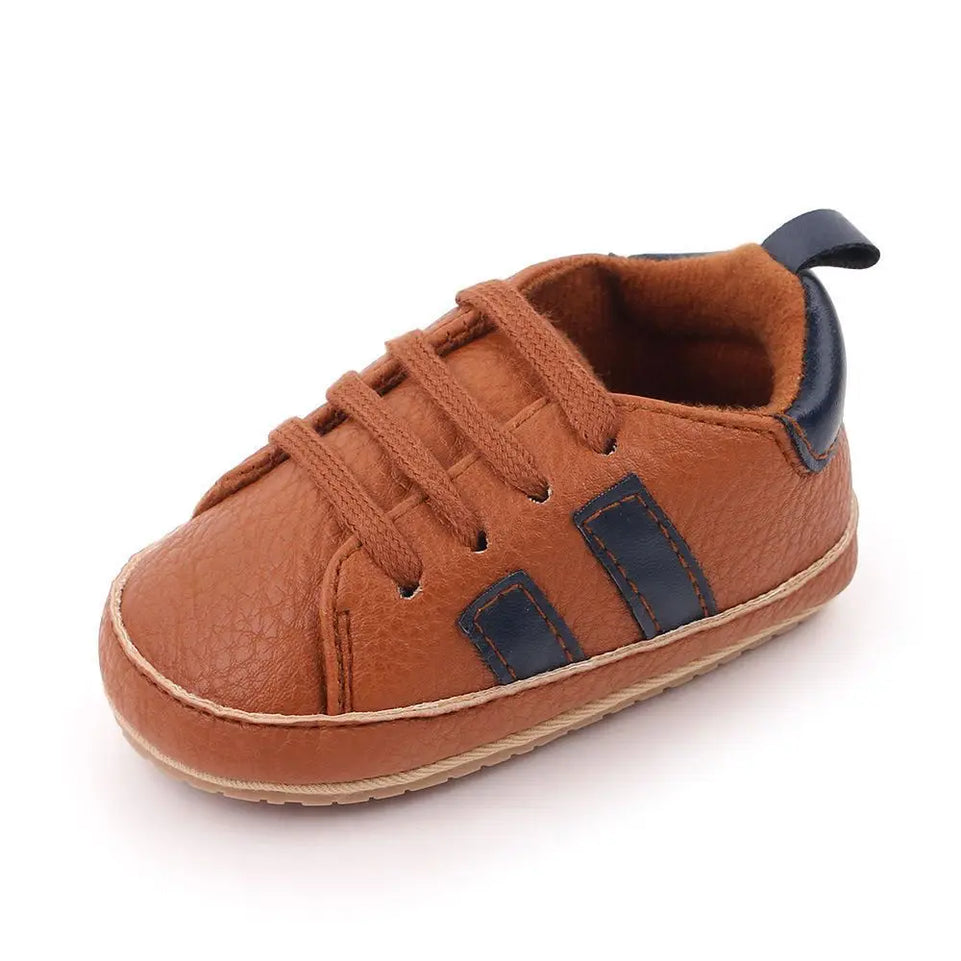Newborn Baby Non-slip Toddler Shoes Boys Girls Baby Casual Foreign Fashion Baby Shoes Rubber Soft Bottom Shallow Baby Shoes
