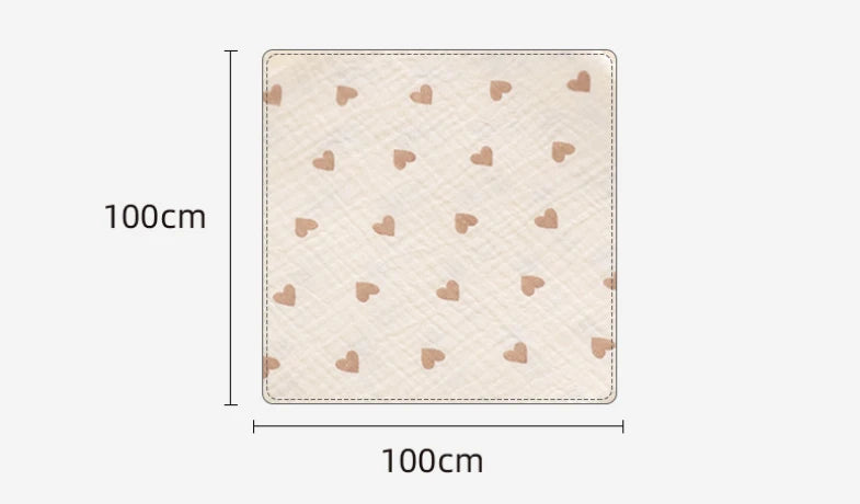 100X100cm Baby Receive Blanket for Newborn Cotton Muslin Swaddle Blanket Bedding Infant Bath Towel Baby Items Mother Kids