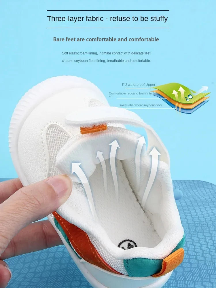 Baby Shoes 0-3 Years Old Soft Bottom Non-Slip Breathable Mesh Four Seasons Baby Shoes