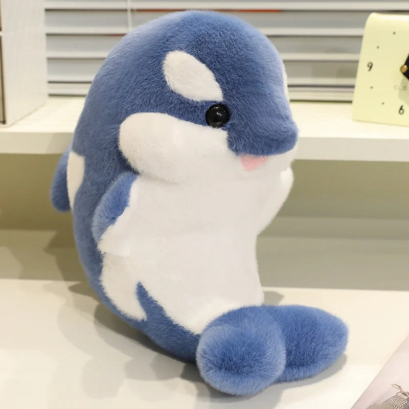 35/50cm Kawaii Killer Whale Plush Toys Stuffed Orcinus Orca Fish Doll Cute Shark Cartoon Soft Sleep Pillow Kids Girls Baby Gift
