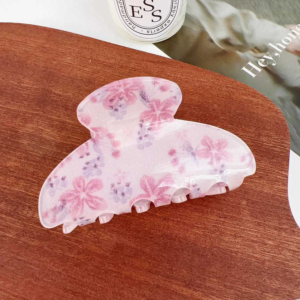 Artistic hair claw clip Flowers hair claws Floral hair claw Sweet hair clip claw Hair clips for girls Accessories for women