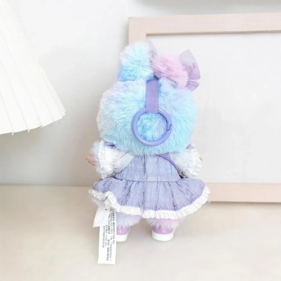 For Ropa labubu v1/v2/v3 pendant baby clothes labubu 3.0 lucky purple bow skirt Outfit Doll Accessories (No dolls)