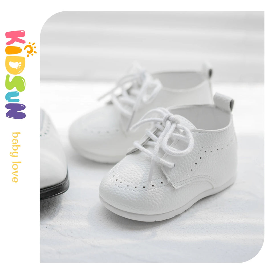 Classic Lace-up Baby Shoes Spring Boy and Girl British Style Baby Shoes Multi-color Baby Rubber Soles Non-slip Walking Shoes
