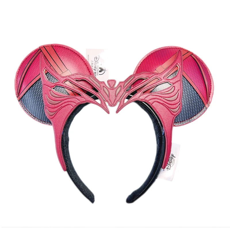 Minnie Mouse Ear Headband For Women Disneyland Headband Mickey Adult/Child Ears Leather Plush Sequin Cosplay Girls Accessories