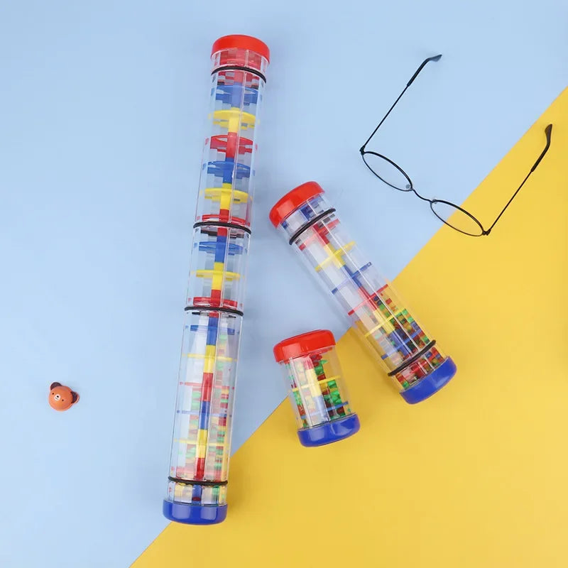 Montessori Baby Rain Stick Musical Toy Baby Rattles Early Educational Toy Musical Instrument Sensory Toys for Kids Children Gift