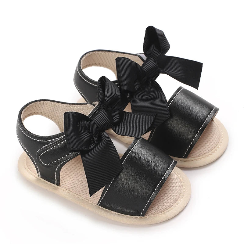 3-Color Girls Prewalker Baby Shoes Summer 0-18 Months Baby Shoes Soft Soles Breathable Sandal Toddlers