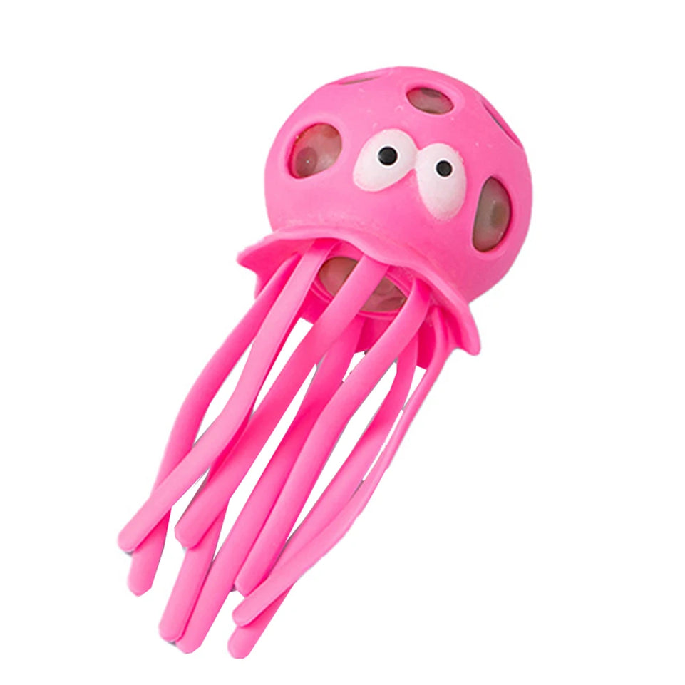 Summer Swimming Play Water Bathroom Toy Baby Bath Toys Sponge Water Absorbing Octopus Squeezing Stress Relief Toys for Children