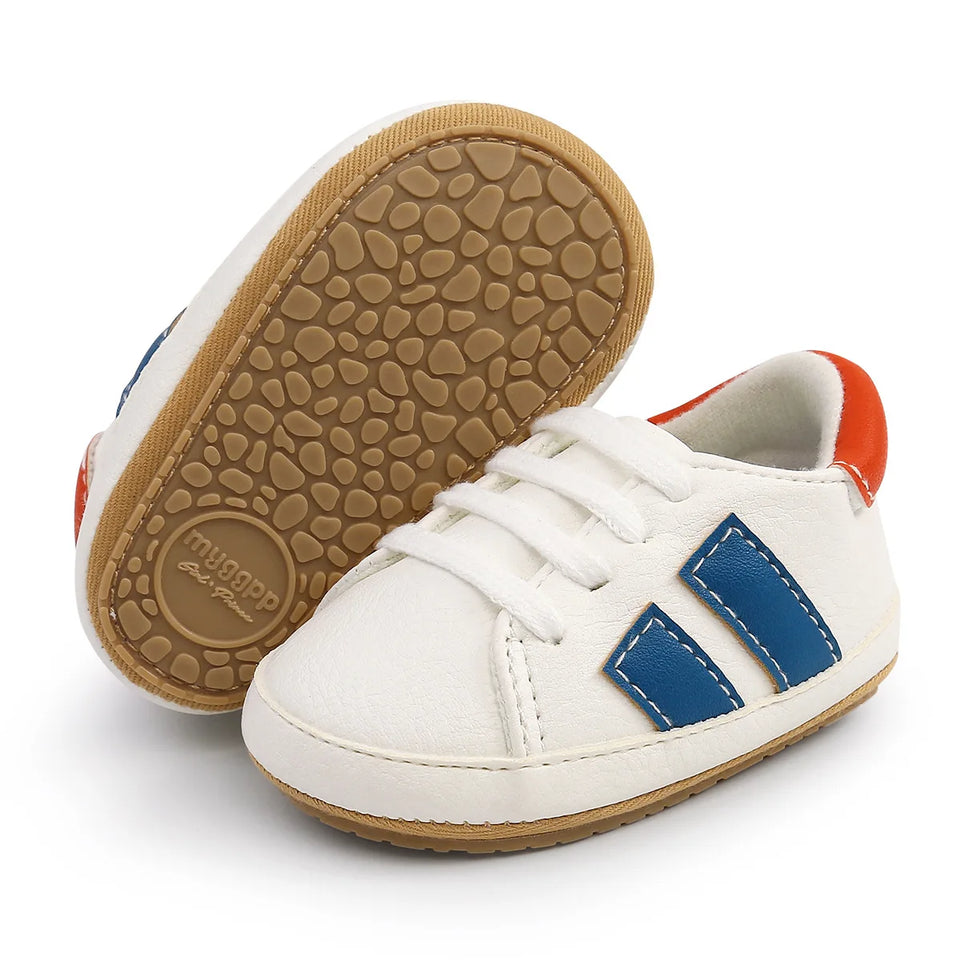 Newborn Baby Non-slip Toddler Shoes Boys Girls Baby Casual Foreign Fashion Baby Shoes Rubber Soft Bottom Shallow Baby Shoes
