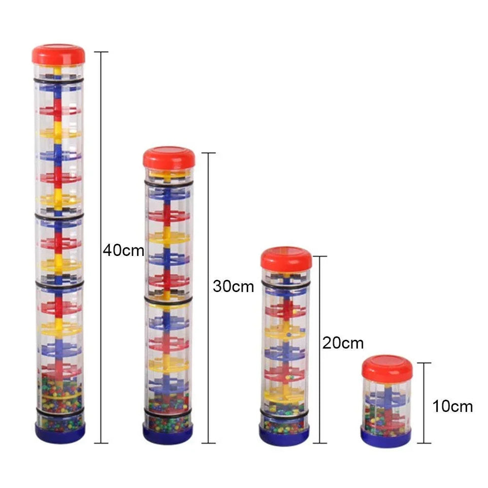 Montessori Baby Rain Stick Musical Toy Baby Rattles Early Educational Toy Musical Instrument Sensory Toys for Kids Children Gift