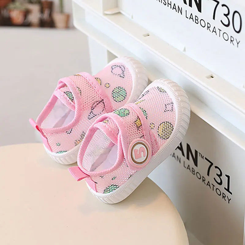 Sneakers Kids Baby Shoes Children's Mesh Walking Shoes 2023 New Male Baby Shoes Girls' Casual Shoes Kids Shoes Breathable Shoes