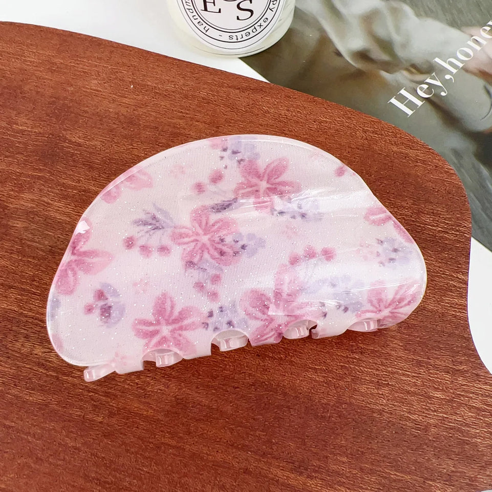 Artistic hair claw clip Flowers hair claws Floral hair claw Sweet hair clip claw Hair clips for girls Accessories for women