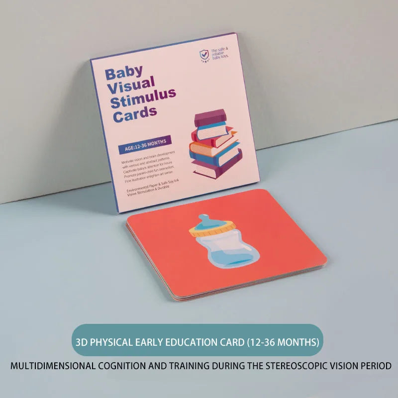 Baby Visual Stimulation Cards Sensory Toy Parent-child Interaction Learning Educational Toy For Newborn Baby Gift