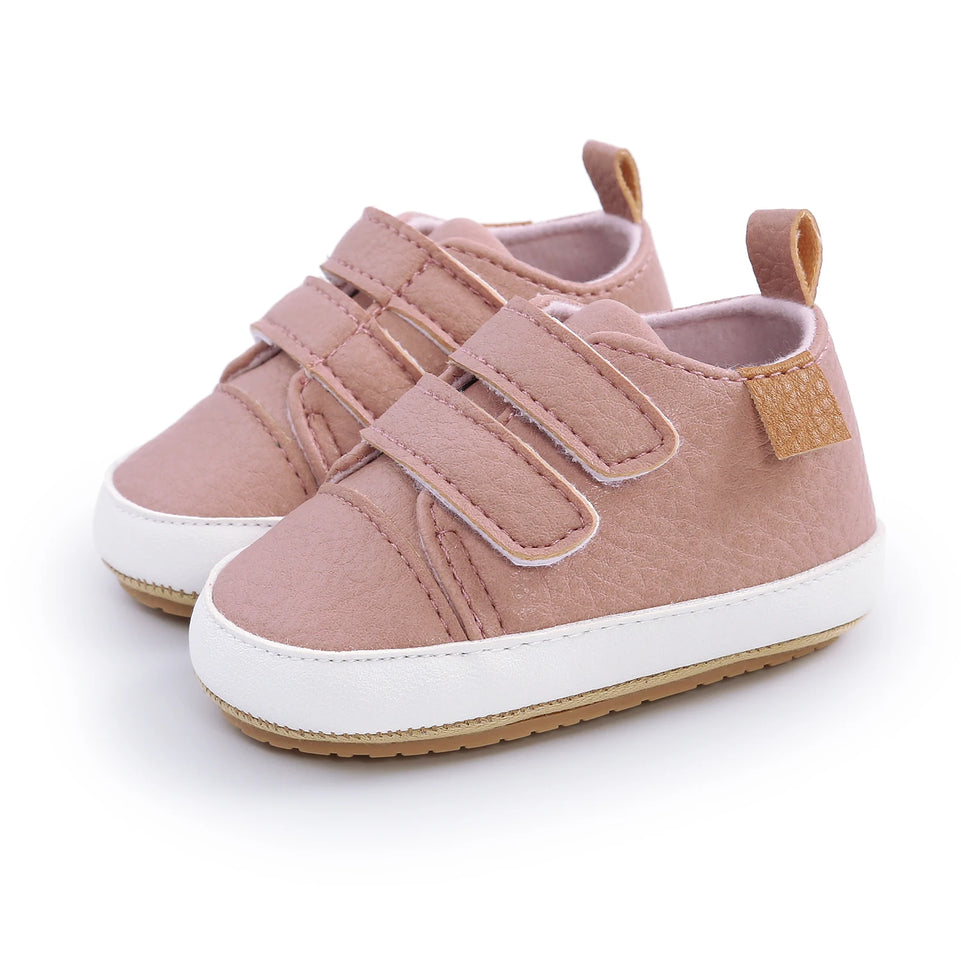Newborn Baby Non-slip Toddler Shoes Boys Girls Baby Casual Foreign Fashion Baby Shoes Rubber Soft Bottom Shallow Baby Shoes
