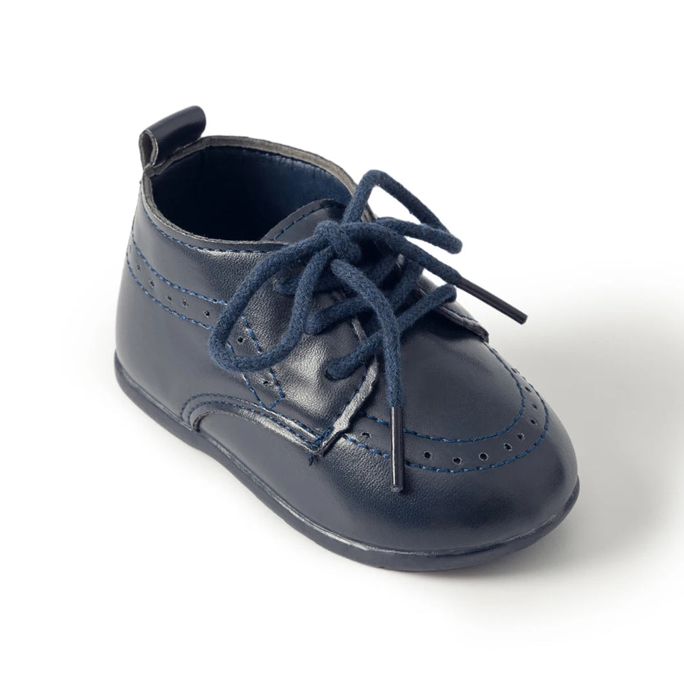 Classic Lace-up Baby Shoes Spring Boy and Girl British Style Baby Shoes Multi-color Baby Rubber Soles Non-slip Walking Shoes