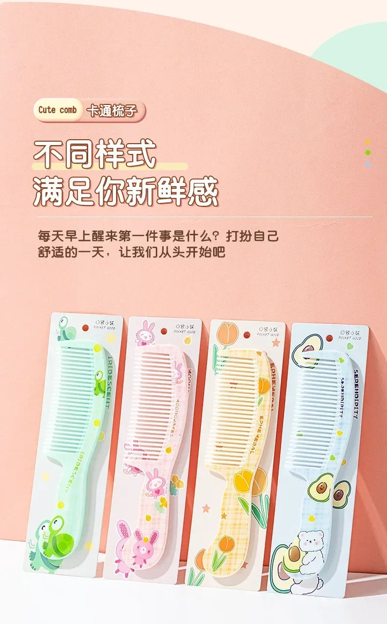 New Portable Untangling Hair Brush Health Care Tools Combs Kids Cute Rabbit Bear Children Hairbrush Comb for Girls Accessories