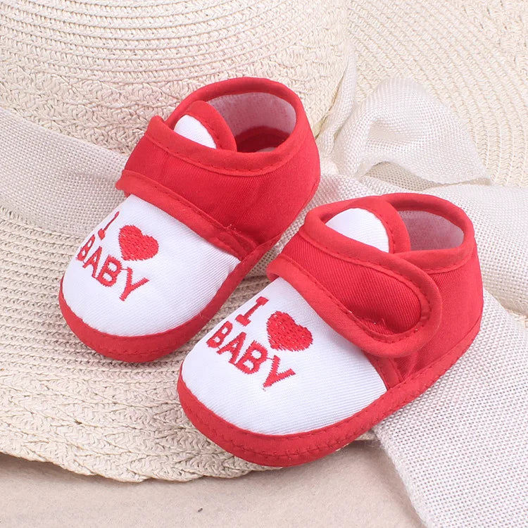 Embroidery Newborn Baby Shoes Cotton Infant First Walkers Footwear Anti-Slip Toddler Soft Sole Shoes for Girl Boy 0-18months