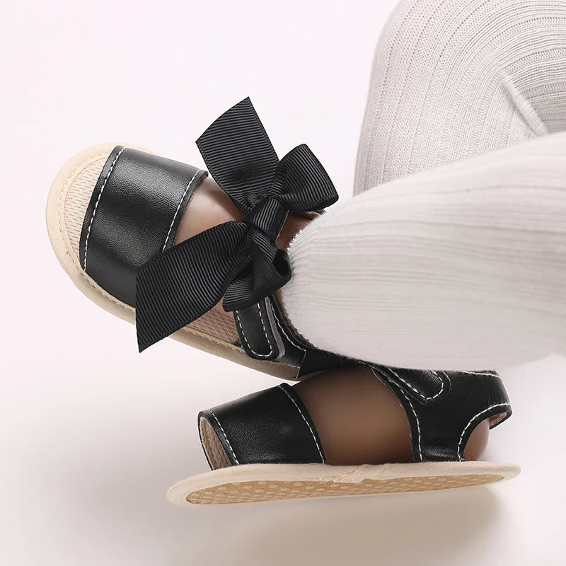 3-Color Girls Prewalker Baby Shoes Summer 0-18 Months Baby Shoes Soft Soles Breathable Sandal Toddlers