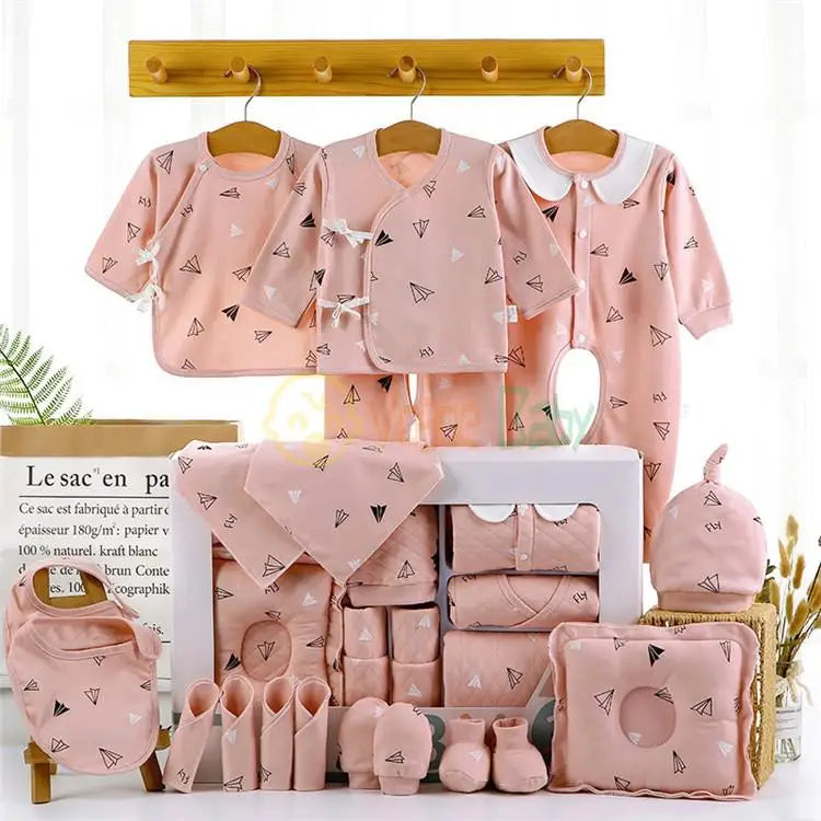 18/22 Pieces Newborn Clothes Baby Gift Pure Cotton Baby Set 0-6 Months Autumn And Winter Kids Clothes Suit Unisex Without Box