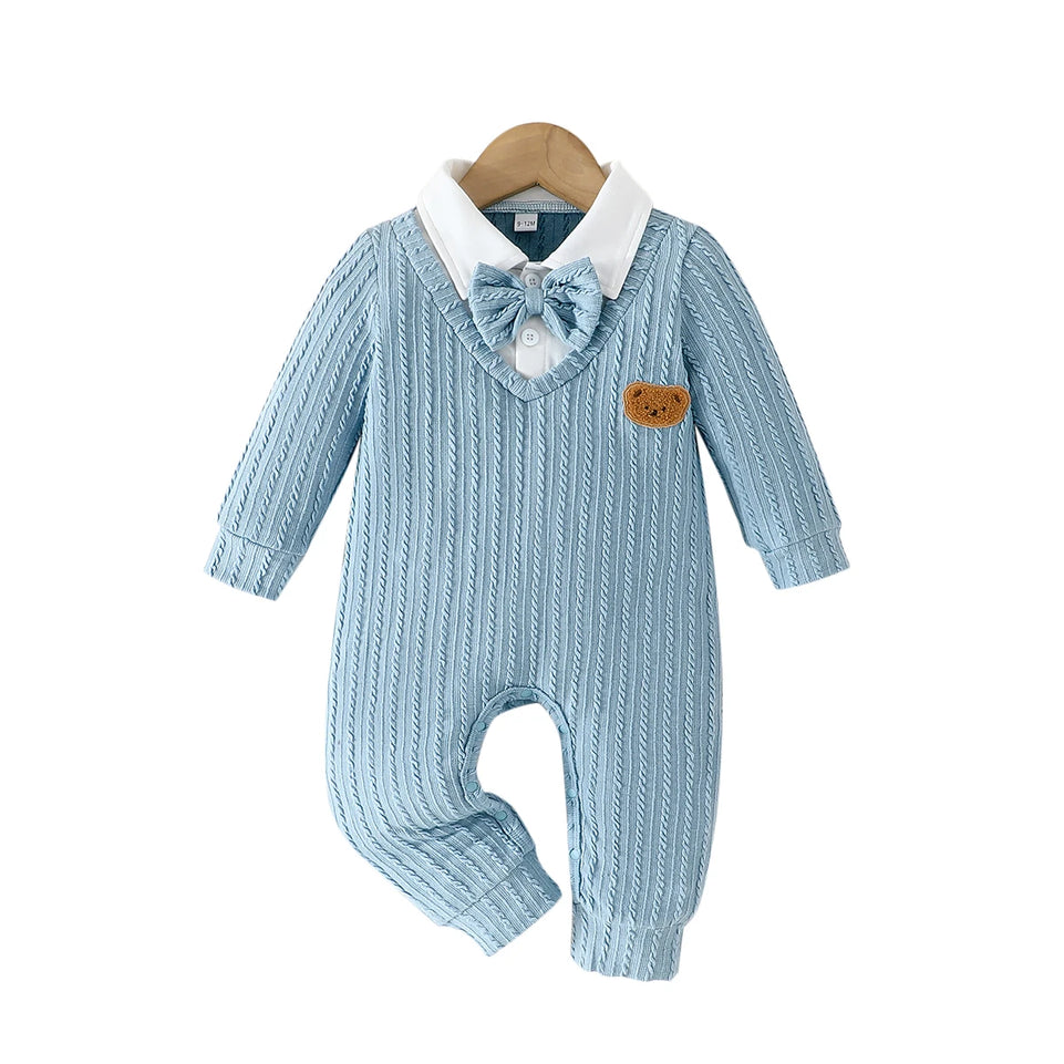 Newborn Baby Clothes 0 to 12Months Tiny Button Onesies For Baby Boys Girls Long Sleeve Infant Romper Toddler Jumpsuit
