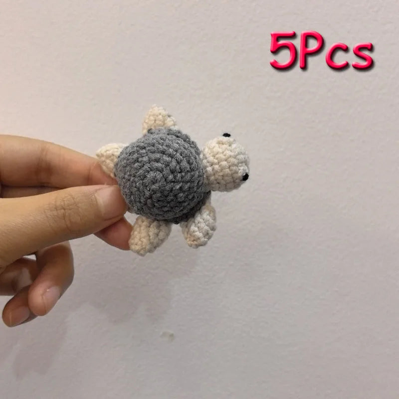 5pc Crochet Beads Animal Rabbit Chewable Beads DIY Wooden Teething Knitting Beads Jewelry Crib Sensory Toy Baby Teether