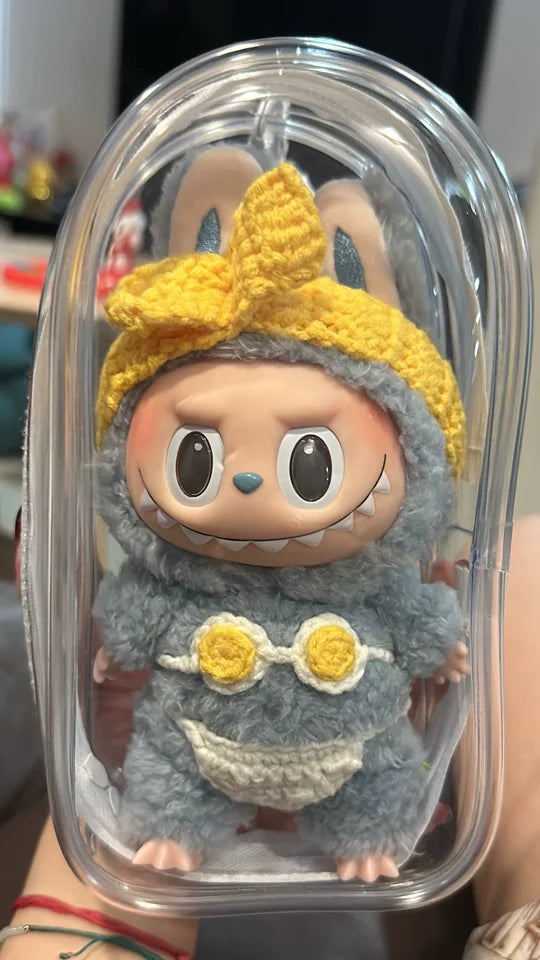 Labubu Clothing Summer Clothes Bikini Baby Clothes Glue Doll Pendant Potato Chip Clothes Replace Packaging Decoration