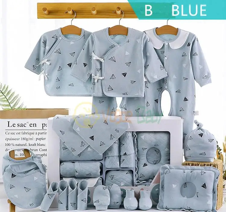 18/22 Pieces Newborn Clothes Baby Gift Pure Cotton Baby Set 0-6 Months Autumn And Winter Kids Clothes Suit Unisex Without Box