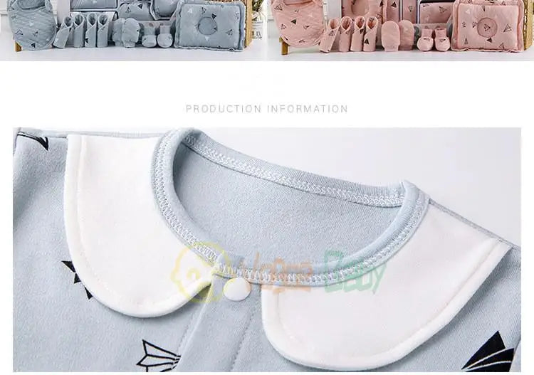 18/22 Pieces Newborn Clothes Baby Gift Pure Cotton Baby Set 0-6 Months Autumn And Winter Kids Clothes Suit Unisex Without Box