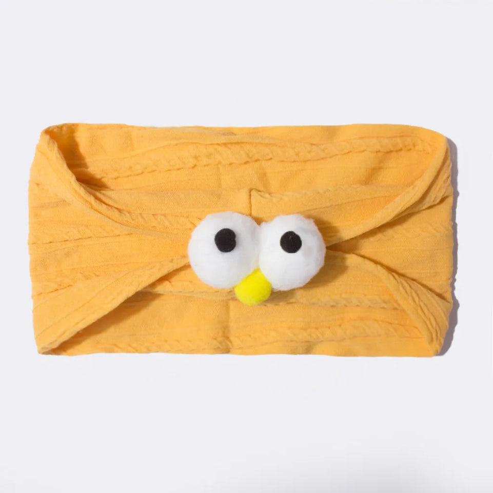 10 Colors Baby Fontanelle Headband Cute Eyes Baby Jacquard Headband Children Elastic Headband Boys and Girls Accessories